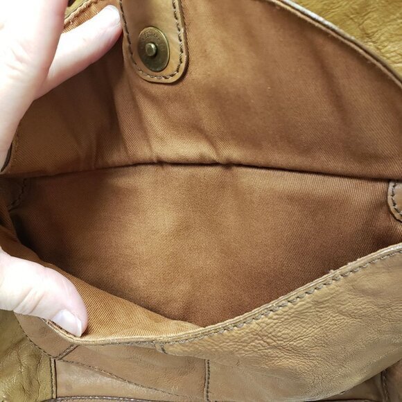 Fossil Brown Leather Womens Shoulder Bag Purse Pre-Owned - Picture 8 of 15